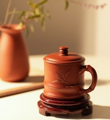内江土陶定制竹节茶杯